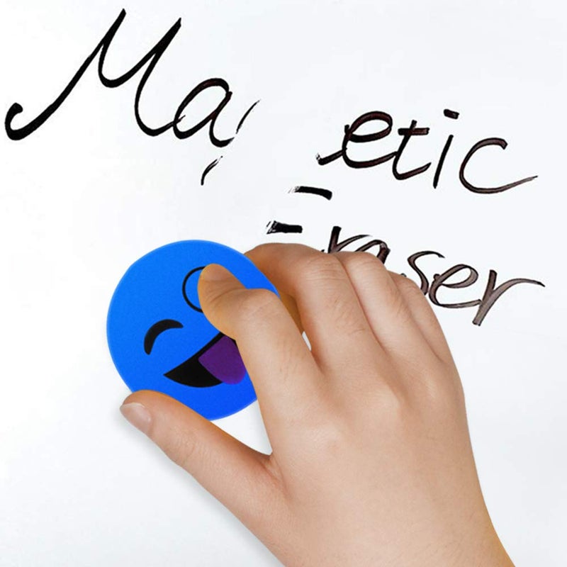 Heqishun 40 Pack Magnetic Whiteboard Erasers Dry Eraser Cleaner for Classroom, Office (Blue, 2 inch) - Image 5